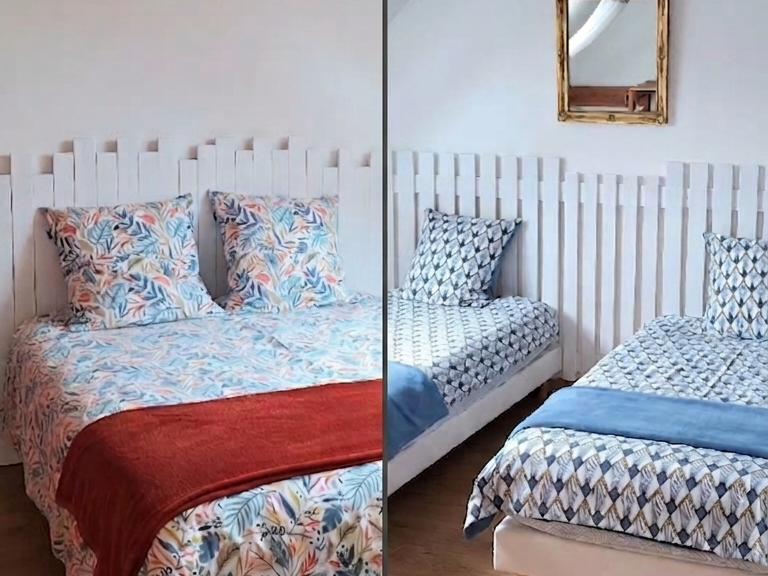 Gîte Le Petit Verger - Les deux chambres cozy du gîte de charme