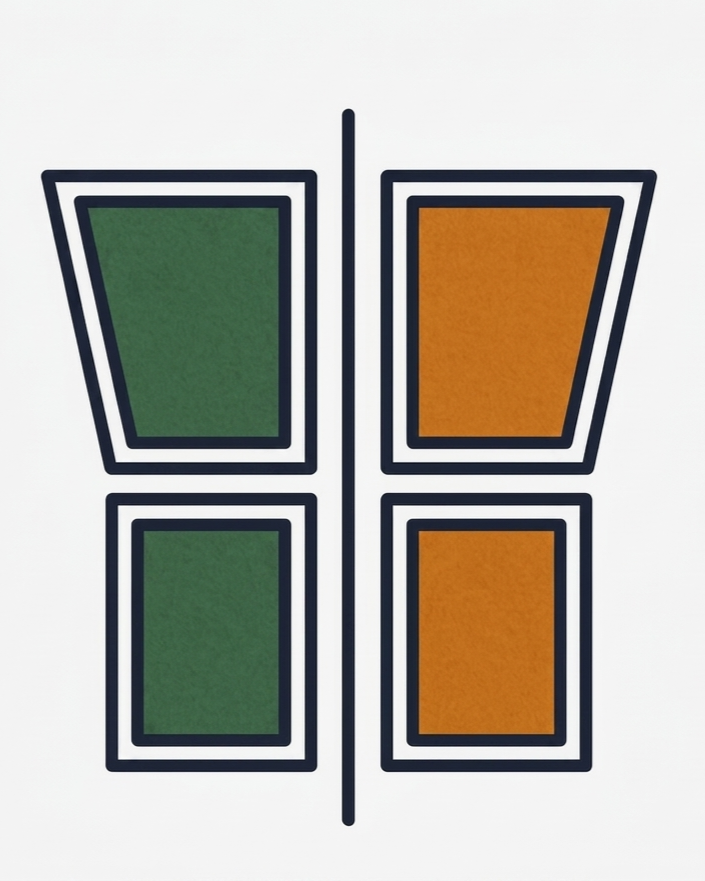 Logo Gîte Le Petit Verger - pommier vert et orange